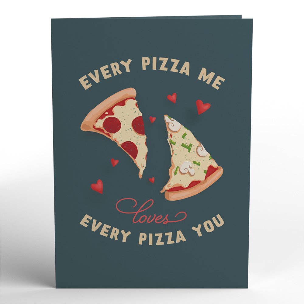 Pizza Love 5''x7'' Card, Pop-Up Cards