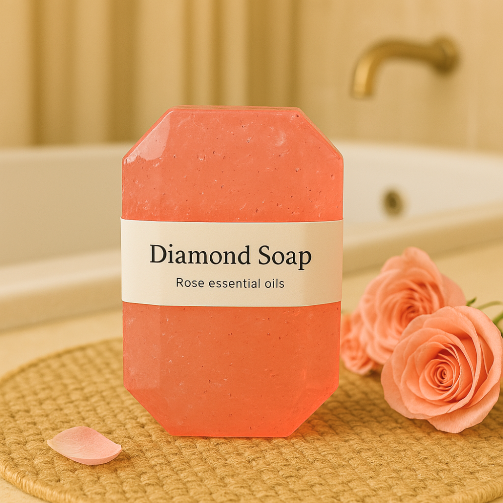 Spa Gift Set for Women, 6-Piece Pink Collection with Bath Bomb, Bath Salt, Candle, Diamond Soap, Thermal Mug and Gift Card