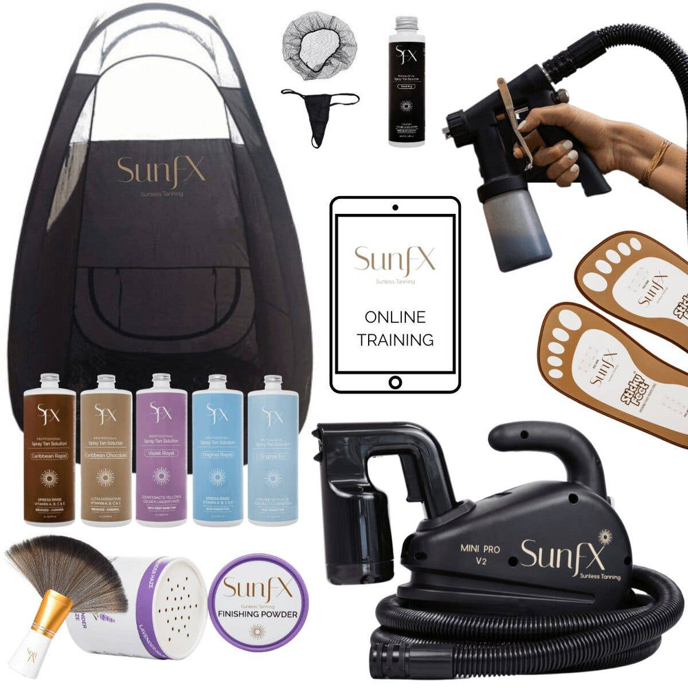 Spray Tan Machine & Certification-BACK BAR/not resale