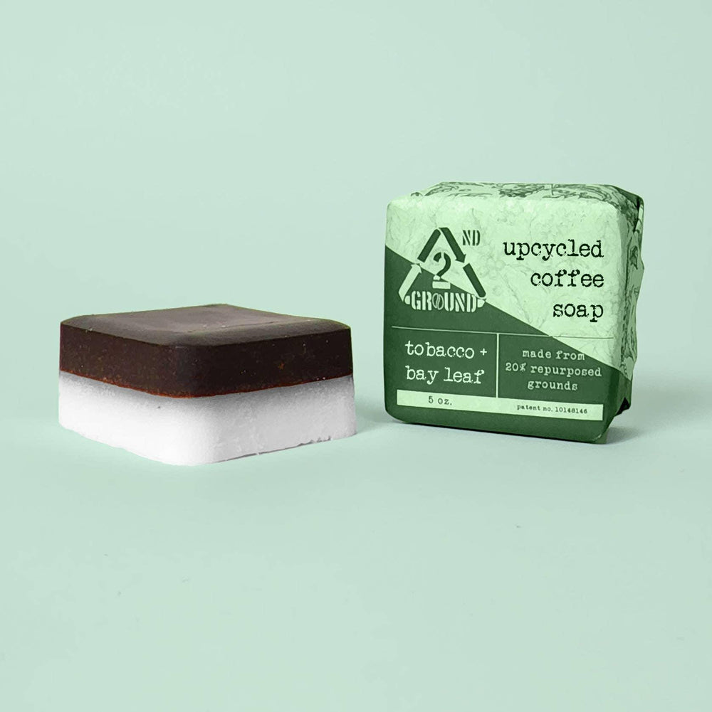 Upcycled Coffee Soap - Tobacco & leaf 5 oz. - The Floratory