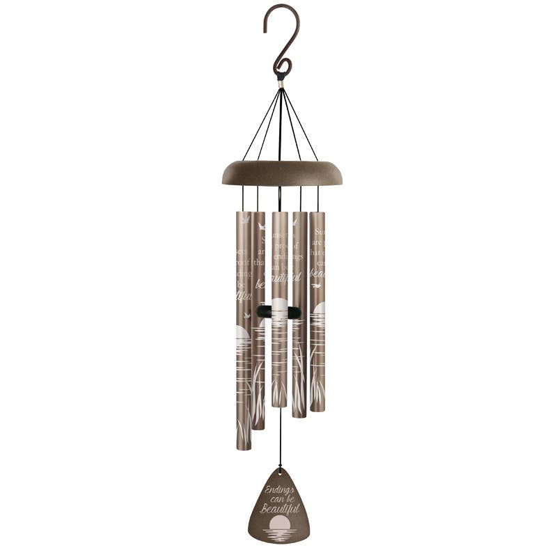 30" "Endings Can Be Beautiful" Silhouette Sonnet Chime