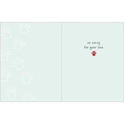 Pet Sympathy Greeting Card - Paw Prints