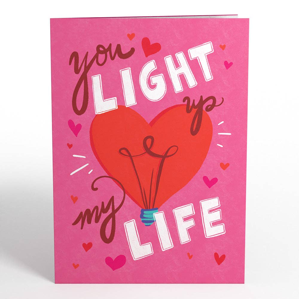 You Light Up My Life Light-Up Pop-Up Card