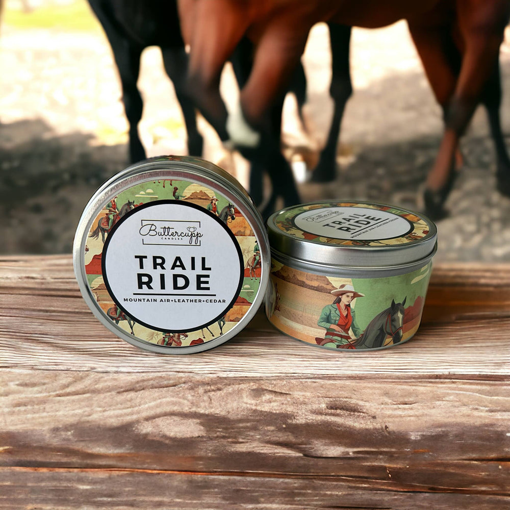 Trail Ride | Woodsy Scented | Soy Candle | Tin Candle