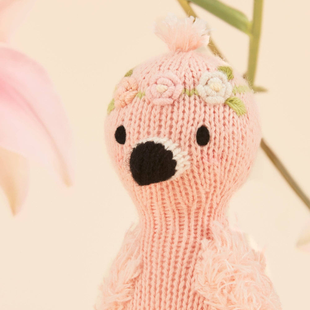 Tiny Penelope the flamingo, gives 10 meals