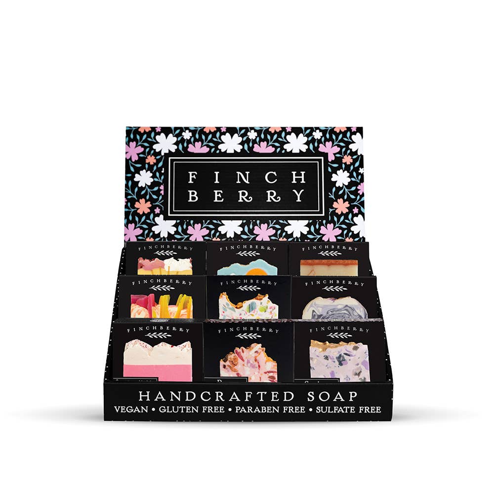 18pc Best Selling Boxed Soap Bars Collection with Display