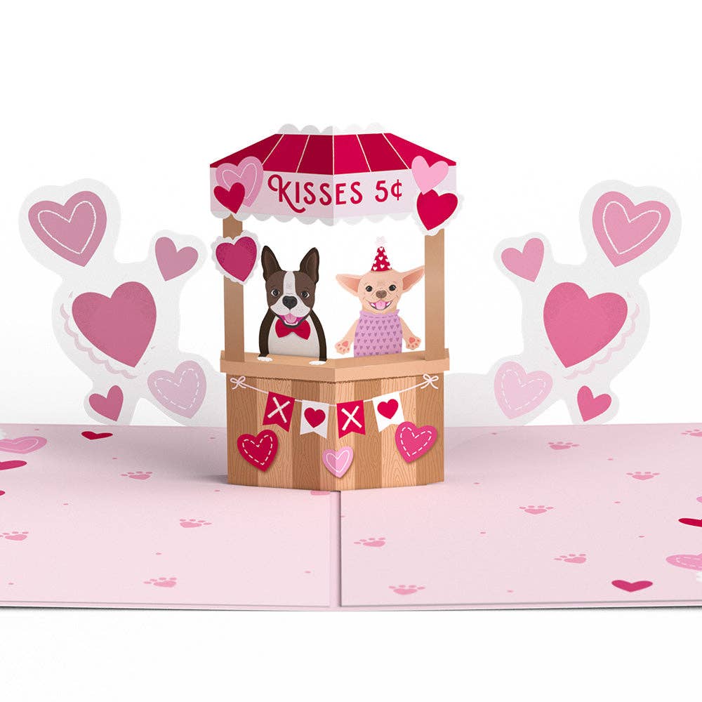 Love You Furever Dog Kisses Pop-Up Card