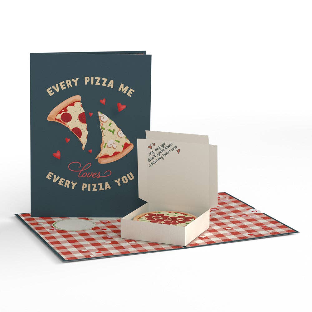 Pizza Love 5''x7'' Card, Pop-Up Cards