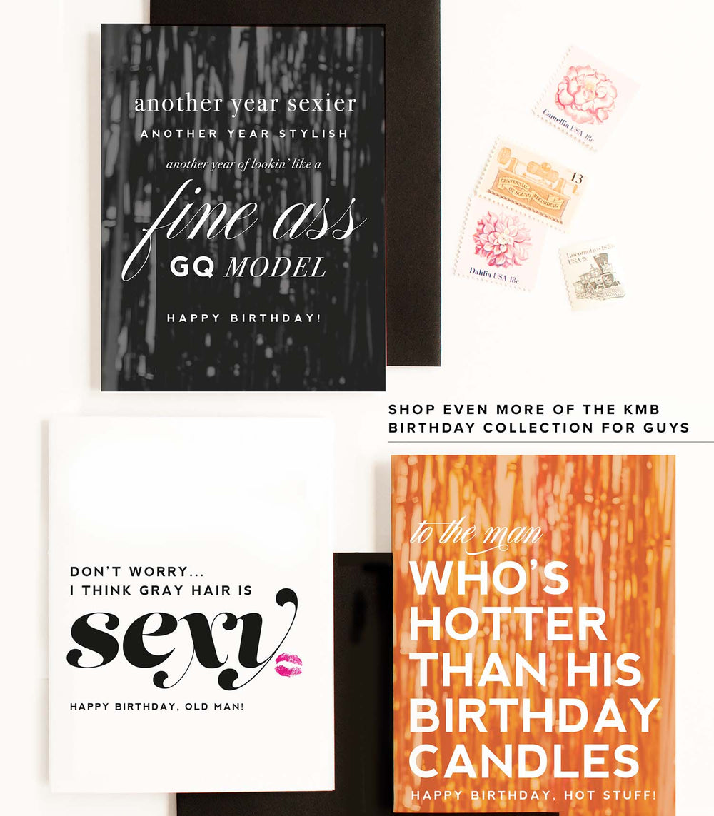 Gray Hair is Sexy, Funny Happy Birthday Greeting Card for Him